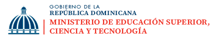Logo Ministerio de Educacion Superior Ciencia y Tecnologia